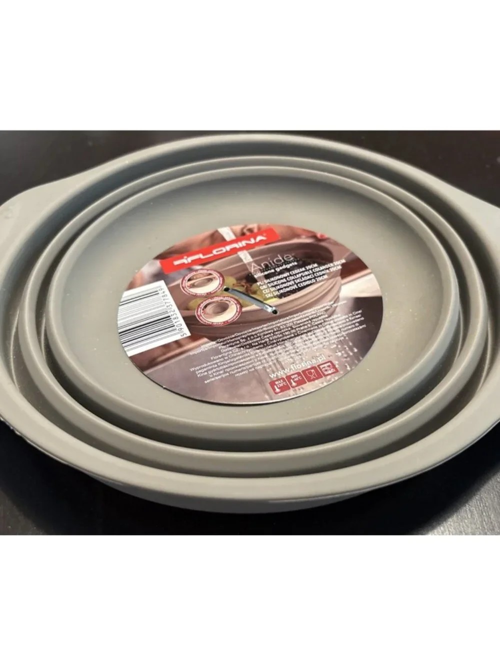 Florina Anide Silicone Collapsible Colander Space Saving Pasta Strainer  20cm